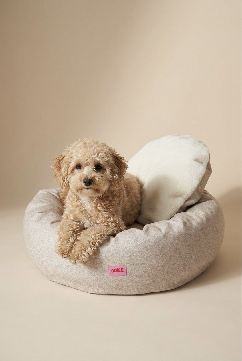 okrągłe legowisko dla psa cloud cream okrągłe legowisko dla psa cloud cream
