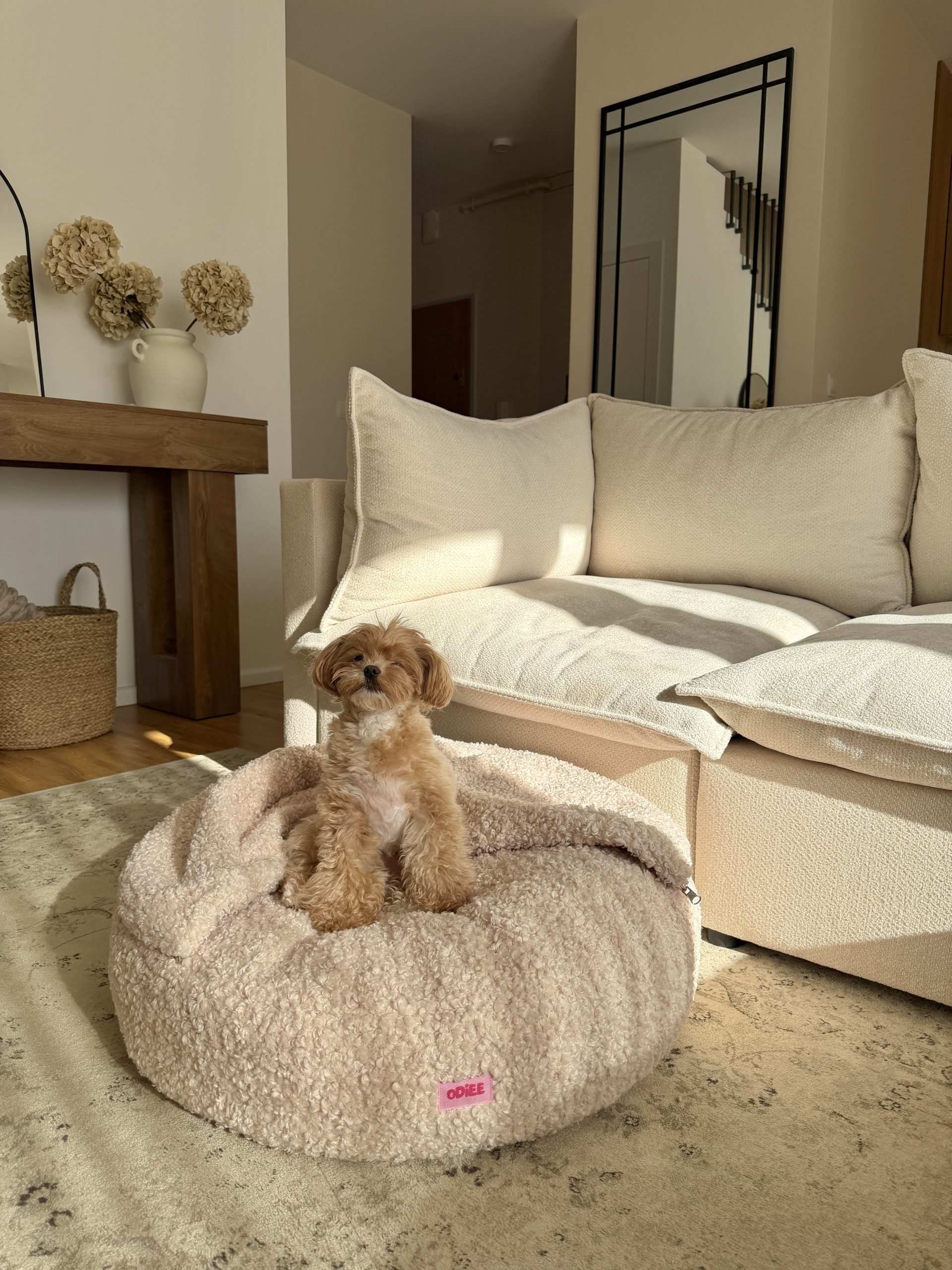 Legowisko norka dla psa Odiee Teddy Boucle legowisko norka dla psa Odiee Teddy Boucle miękkie legowisko dla psa